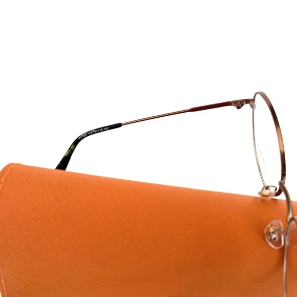 New TORY BURCH Frames Round Metal Glasses TB 1057 3141 51 18 140 Satin Bronze - Picture 4 of 13